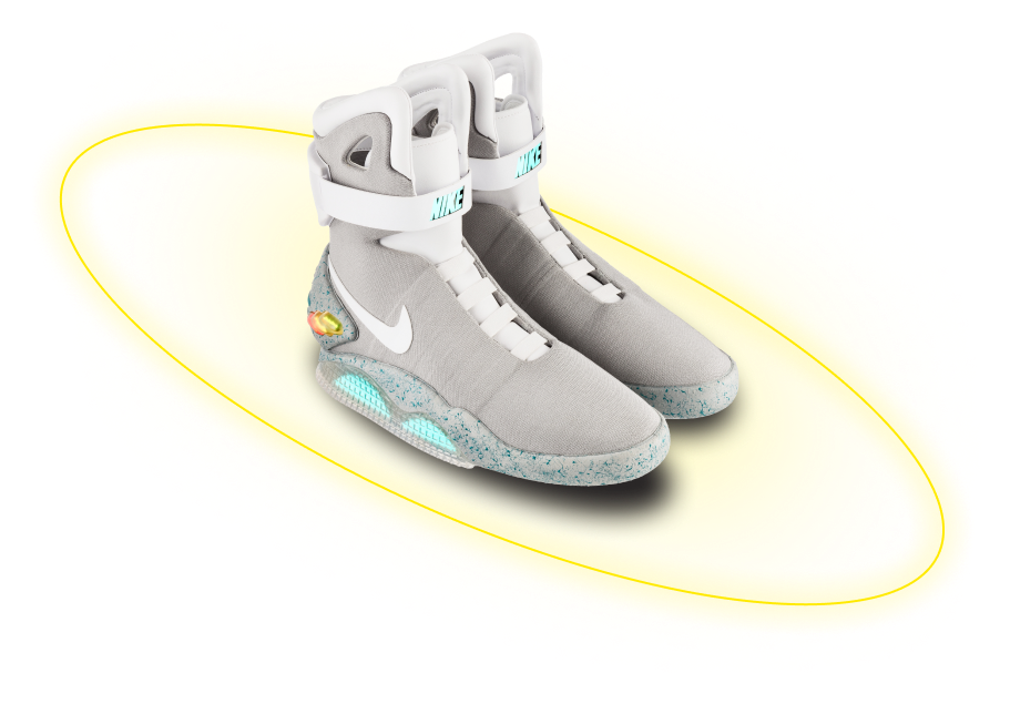 Кроссовки Nike Air Mag 2 с желтым кольцом вокруг